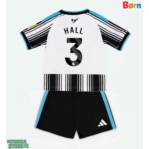 Newcastle United Lewis Hall #3 Replika Babytøj Hjemmebanesæt Børn 2026-27 Kortærmet (+ Korte bukser)
